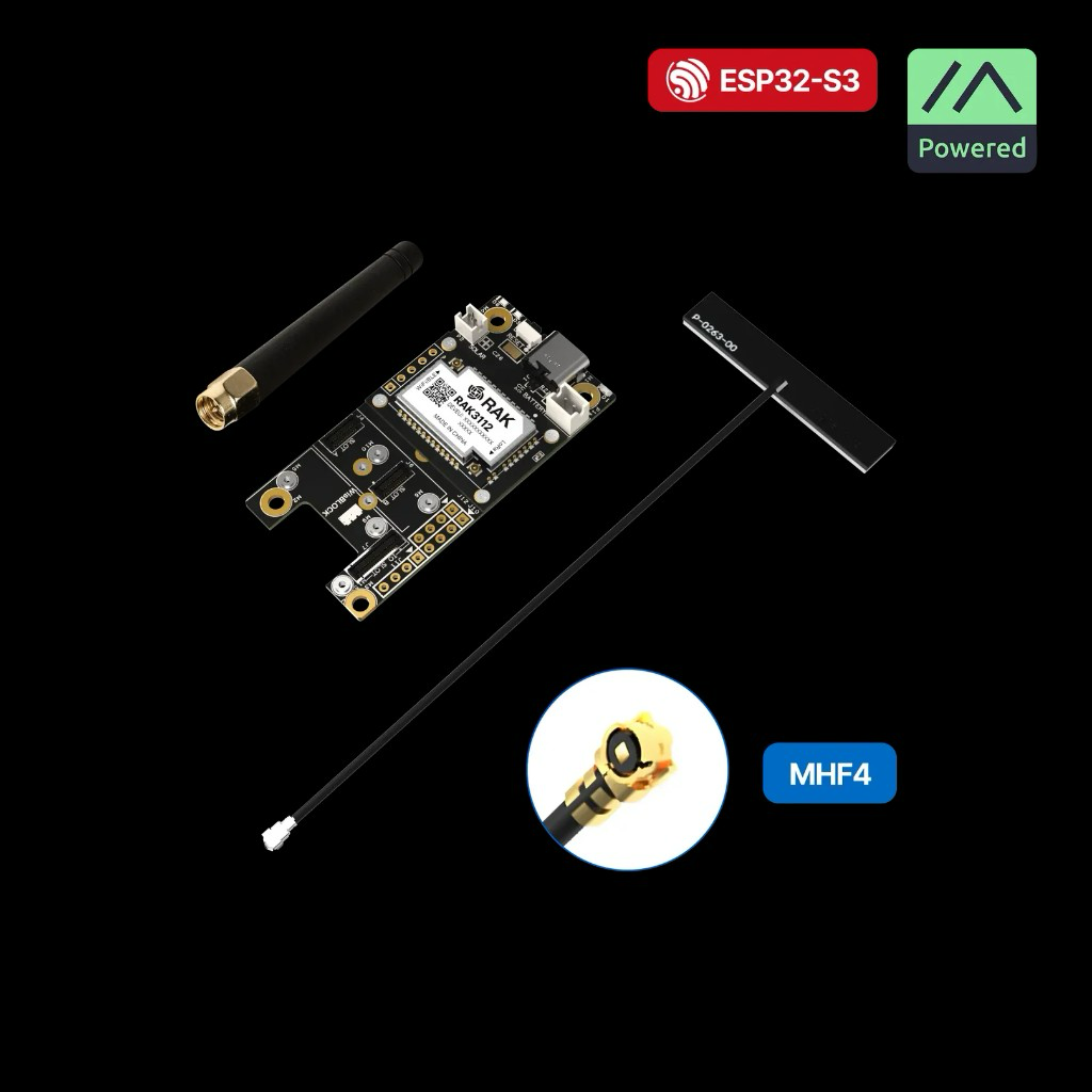 RAK WisMesh ESP32-S3 Meshtastic Starter Kit with antennas